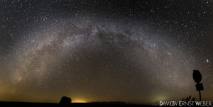 Milchstraße auf freiem Feld-